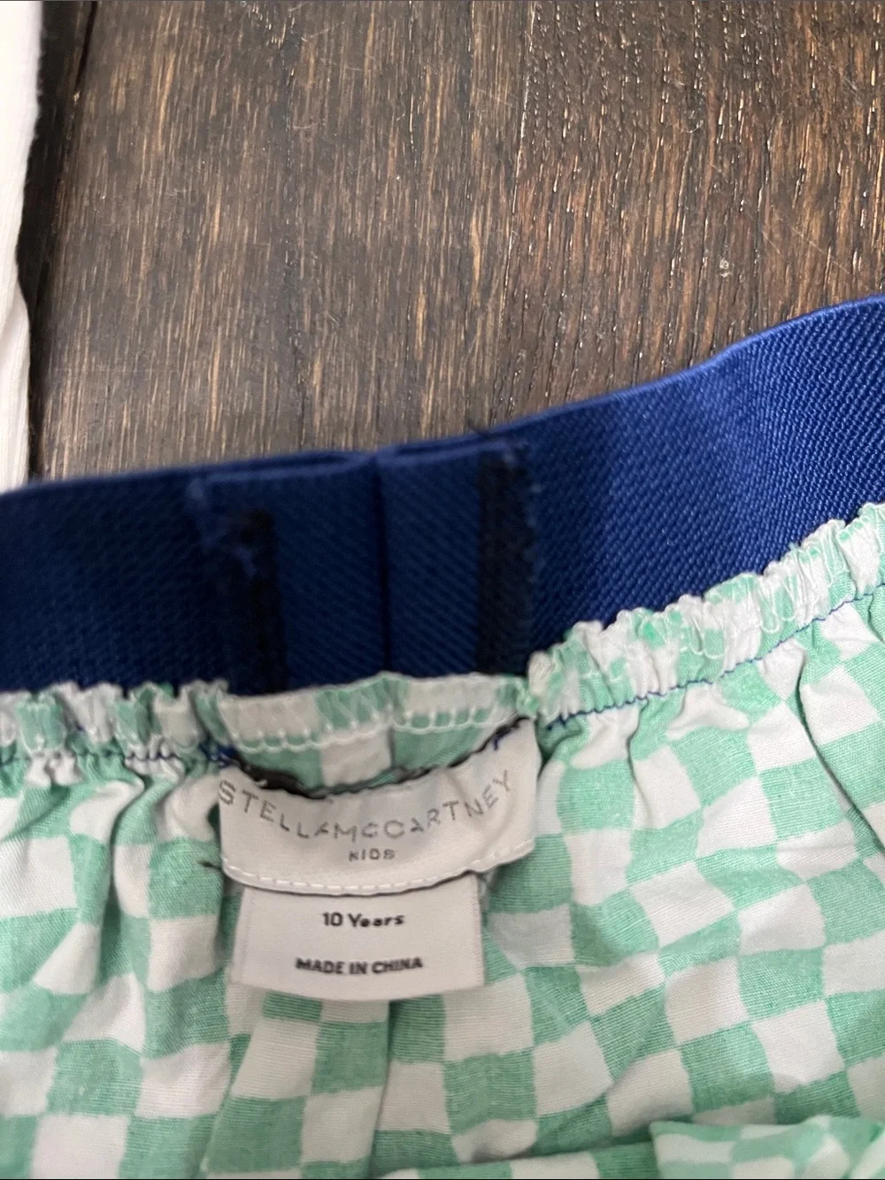 Stella McCartney Kids multi color Checkerboard Skirt with ice cream T shirt set